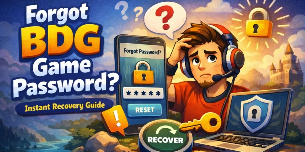 Forgot BDG Game Password